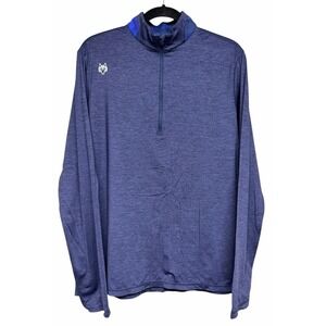 Greyson Sport 1/4 Zip Pullover Performance Stretch Brrr L/S Blue‎ Men's Size L